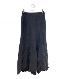 AP STUDIO（エーピーストゥディオ）の古着「キュプラボリュームマキシスカート」｜チャコールグレー