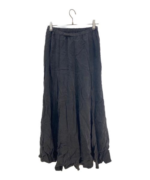 AP STUDIO（エーピーストゥディオ）AP STUDIO (エーピーストゥディオ) キュプラボリュームマキシスカート チャコールグレー サイズ:38の古着・服飾アイテム