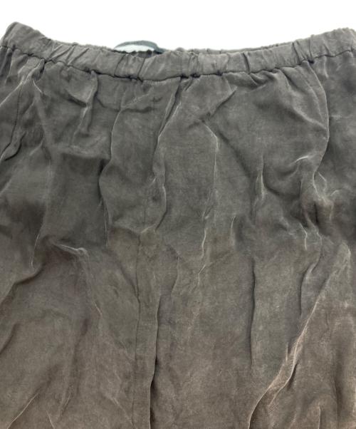 AP STUDIO（エーピーストゥディオ）AP STUDIO (エーピーストゥディオ) キュプラボリュームマキシスカート チャコールグレー サイズ:38の古着・服飾アイテム