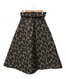 Pinky & Dianne（ピンキーアンドダイアン）の古着「3DアニマルJQフレアスカート」