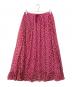 DRAWER（ドゥロワー）の古着「フラワープリントギャザースカート」｜ピンク