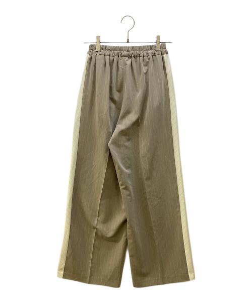 eimee law（エイミーロウ）eimee law (エイミーロウ) バイヤスライン微配ストライプパンツ ベージュ サイズ:FREEの古着・服飾アイテム