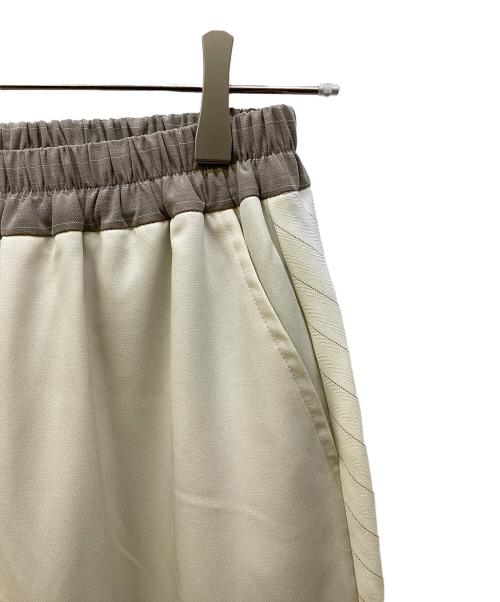 eimee law（エイミーロウ）eimee law (エイミーロウ) バイヤスライン微配ストライプパンツ ベージュ サイズ:FREEの古着・服飾アイテム