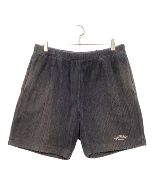 SUPREME（シュプリーム）Supreme (シュプリーム) Cable Knit Terry Short ブラック サイズ:Lの古着・服飾アイテム