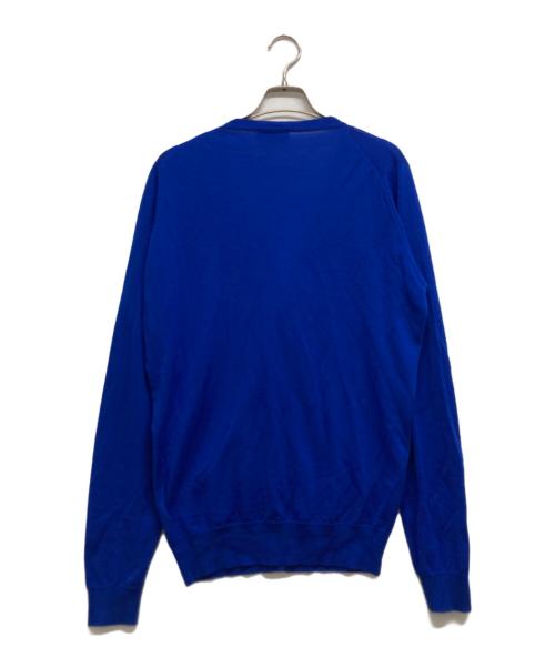 JOHN SMEDLEY（ジョンスメドレー）JOHN SMEDLEY (ジョンスメドレー) ウールカーディガン ブルー サイズ:Mの古着・服飾アイテム