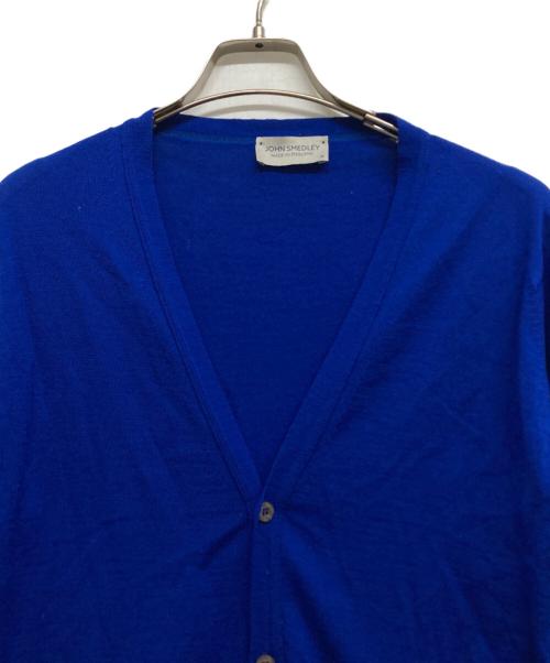 JOHN SMEDLEY（ジョンスメドレー）JOHN SMEDLEY (ジョンスメドレー) ウールカーディガン ブルー サイズ:Mの古着・服飾アイテム