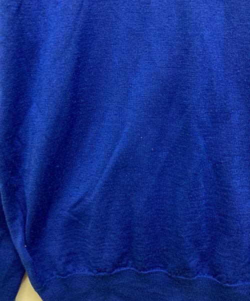 JOHN SMEDLEY（ジョンスメドレー）JOHN SMEDLEY (ジョンスメドレー) ウールカーディガン ブルー サイズ:Mの古着・服飾アイテム