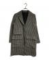 MARGARET HOWELL（マーガレットハウエル）の古着「SHADOW HOUNDSTOOTH COAT/「シャドウ・ハウンドトゥース・コート/千鳥格子」｜ブラック
