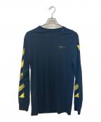 OFFWHITEオフホワイト）の古着「ACRYLIC ARROWロングスリーブTシャツ」｜ブラック