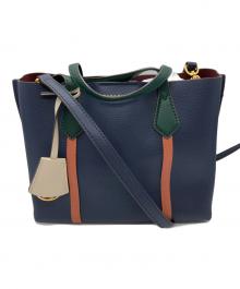 TORY BURCH（トリーバーチ）の古着「COMPARTMENT SMALL TOTE」｜ネイビー