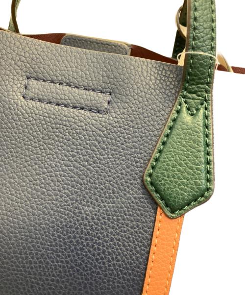 TORY BURCH（トリーバーチ）TORY BURCH (トリーバーチ) COMPARTMENT SMALL TOTE ネイビーの古着・服飾アイテム