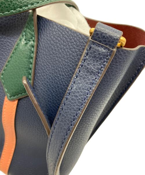 TORY BURCH（トリーバーチ）TORY BURCH (トリーバーチ) COMPARTMENT SMALL TOTE ネイビーの古着・服飾アイテム