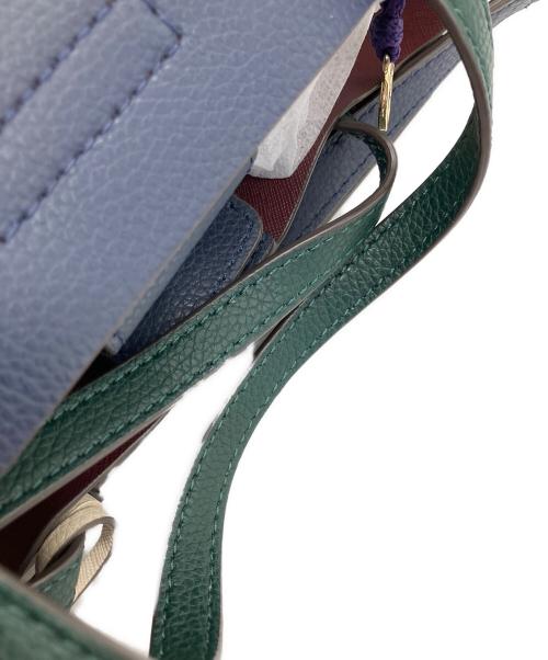 TORY BURCH（トリーバーチ）TORY BURCH (トリーバーチ) COMPARTMENT SMALL TOTE ネイビーの古着・服飾アイテム