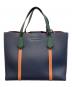 TORY BURCH (トリーバーチ) COMPARTMENT SMALL TOTE ネイビー：17000円