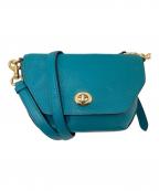 COACHコーチ）の古着「スウィンガーショルダーバッグ」｜スカイブルー