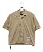 MAISON SPECIALメゾンスペシャル）の古着「ハイテンション裾ドローコードシャツ」｜ベージュ