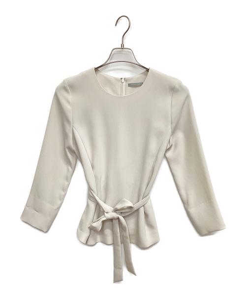 theory luxe（セオリーリュクス）theory luxe (セオリーリュクス) ベルテッドブラウス ベージュ サイズ:38の古着・服飾アイテム