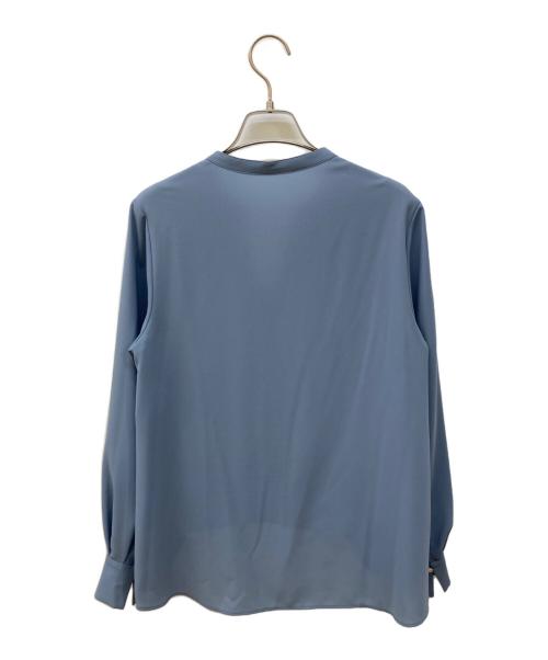 ANAYI（アナイ）ANAYI (アナイ) フラットジョーゼットタックブラウス ライトブルー サイズ:SIZE 36の古着・服飾アイテム