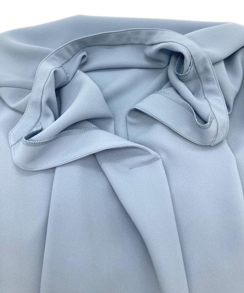 ANAYI（アナイ）ANAYI (アナイ) フラットジョーゼットタックブラウス ライトブルー サイズ:SIZE 36の古着・服飾アイテム