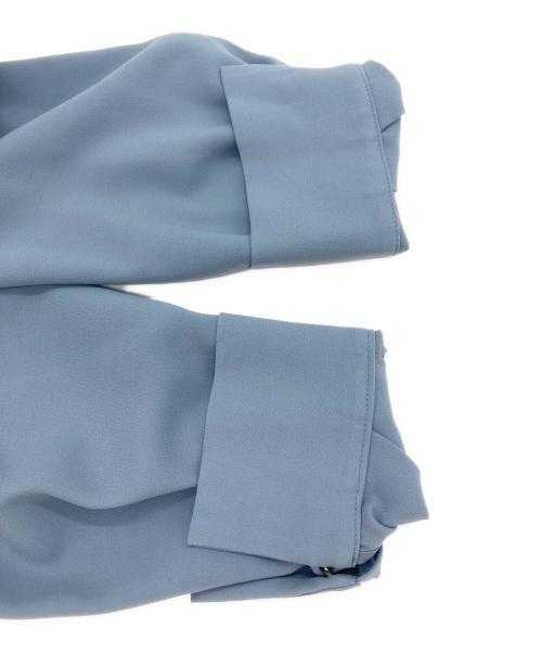 ANAYI（アナイ）ANAYI (アナイ) フラットジョーゼットタックブラウス ライトブルー サイズ:SIZE 36の古着・服飾アイテム