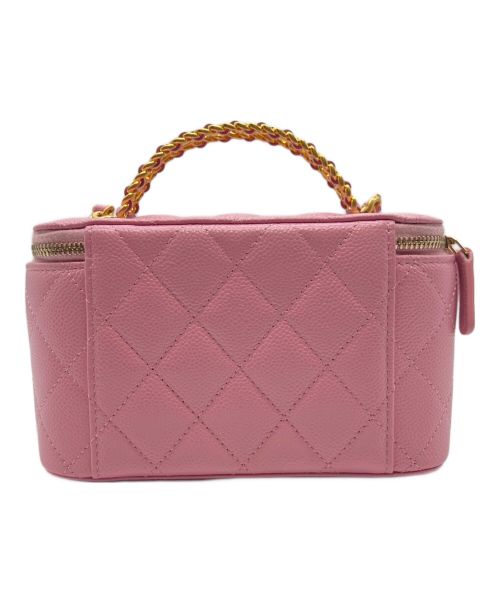 CHANEL（シャネル）CHANEL (シャネル) マトラッセ バニティ チェーン ショルダーバッグ ピンク サイズ:スモールの古着・服飾アイテム