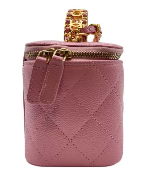 CHANEL（シャネル）CHANEL (シャネル) マトラッセ バニティ チェーン ショルダーバッグ ピンク サイズ:スモールの古着・服飾アイテム