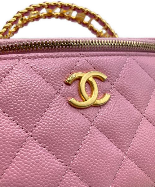 CHANEL（シャネル）CHANEL (シャネル) マトラッセ バニティ チェーン ショルダーバッグ ピンク サイズ:スモールの古着・服飾アイテム