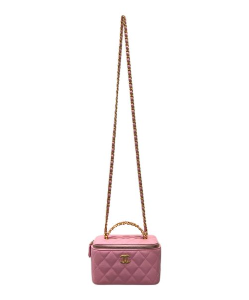 CHANEL（シャネル）CHANEL (シャネル) マトラッセ バニティ チェーン ショルダーバッグ ピンク サイズ:スモールの古着・服飾アイテム
