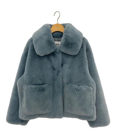 jakke フェイクファーコート ネイビー 中古・古着通販】Jakke (ジャッキー) フェイクファーコート ブルー