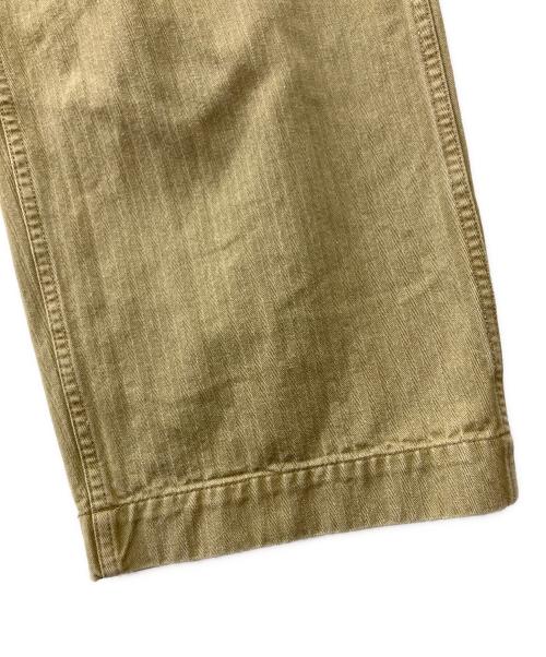 BEAMS PLUS（ビームスプラス）BEAMS PLUS (ビームスプラス) ヘリンボーンツイルパンツ カーキ サイズ:Mの古着・服飾アイテム