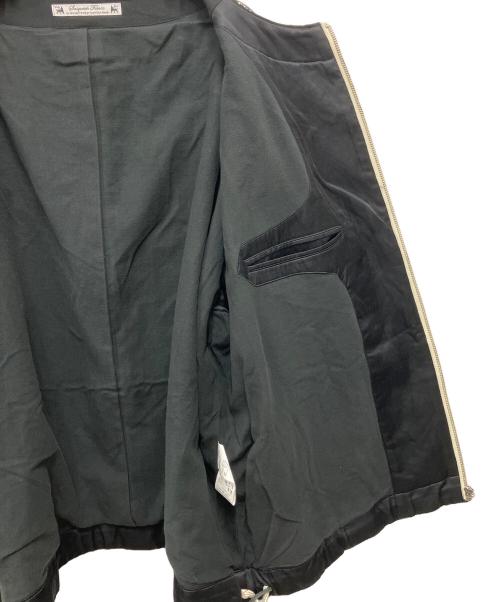 SASQUATCHfabrix.（サスクワッチファブリックス）SASQUATCHfabrix. (サスクワッチファブリックス) 切替レザージャケット ネイビー サイズ:Mediumの古着・服飾アイテム