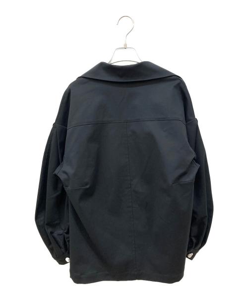 Adam et Rope（アダム エ ロペ）Adam et Rope (アダム エ ロペ) タックスリーブスキッパーシャツ ブラック サイズ:-の古着・服飾アイテム