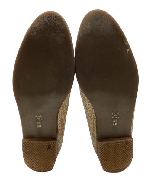 artemis by DIANA（アルテミスバイダイアナ）artemis by DIANA (アルテミスバイダイアナ) ビットローファー ホワイト×ベージュ サイズ:24cmの古着・服飾アイテム