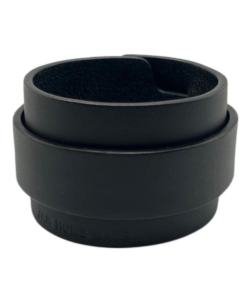 JAM HOME MADE（ジャムホームメイド）JAM HOME MADE (ジャムホームメイド) レザーブレスレットシングルバックル-LaVish- ブラックの古着・服飾アイテム