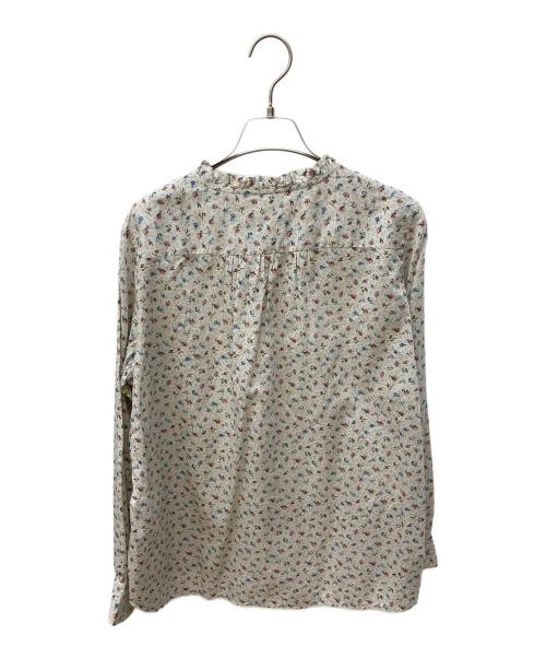 GRANDMA MAMA DAUGHTER（グランマママドーター）GRANDMA MAMA DAUGHTER (グランマママドーター) 花柄フリルシャツ アイボリー サイズ:2の古着・服飾アイテム