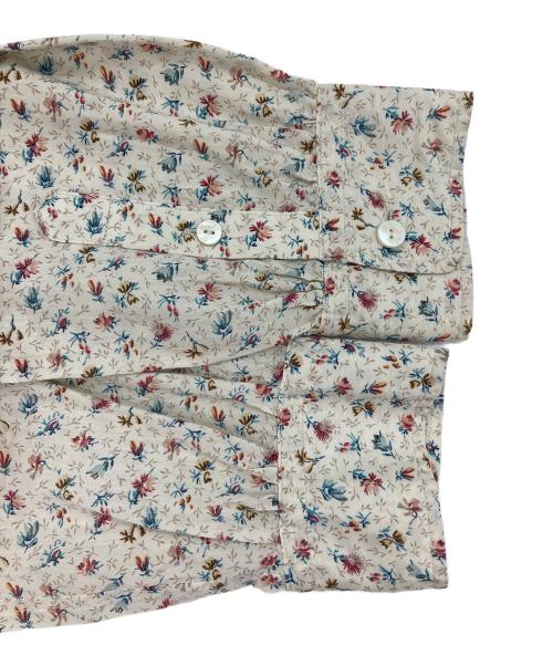 GRANDMA MAMA DAUGHTER（グランマママドーター）GRANDMA MAMA DAUGHTER (グランマママドーター) 花柄フリルシャツ アイボリー サイズ:2の古着・服飾アイテム