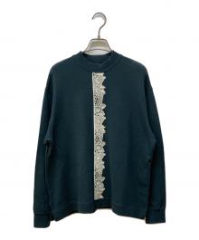 Marble SUD（マーブルシュッド）の古着「アニマルレーススウェット」｜グリーン