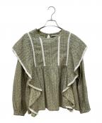 Marble SUDマーブルシュッド）の古着「ピジョンブラウス」｜カーキ