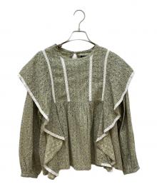 Marble SUD（マーブルシュッド）の古着「ピジョンブラウス」｜カーキ