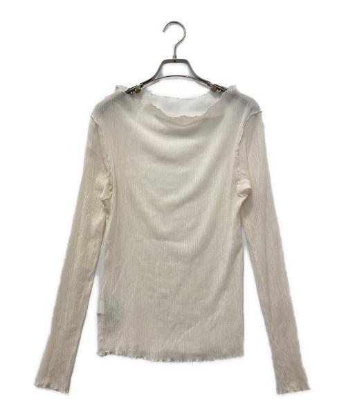 Noble（ノーブル）Noble (ノーブル) シアークレープジャージロングTシャツ ホワイト サイズ:SIZE Freeの古着・服飾アイテム