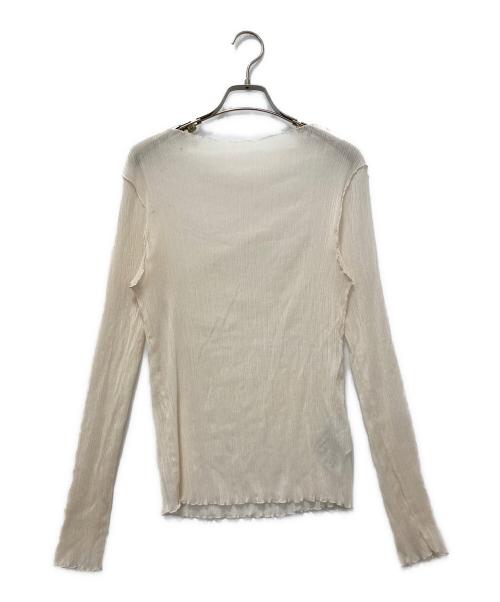 Noble（ノーブル）Noble (ノーブル) シアークレープジャージロングTシャツ ホワイト サイズ:SIZE Freeの古着・服飾アイテム