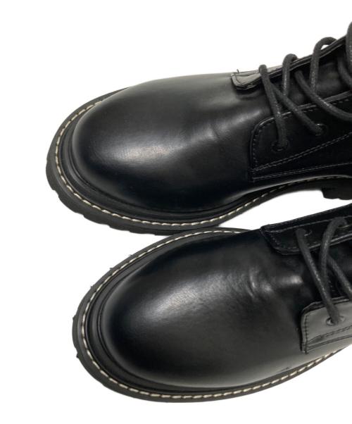 EVOL（イーボル）EVOL (イーボル) レースアップホワイトステッチブーツ ブラック サイズ:Sの古着・服飾アイテム