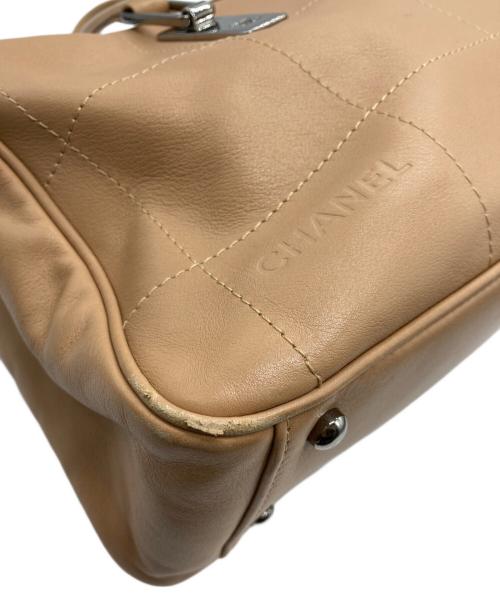 CHANEL（シャネル）CHANEL (シャネル) ミニボストンバッグ ベージュの古着・服飾アイテム