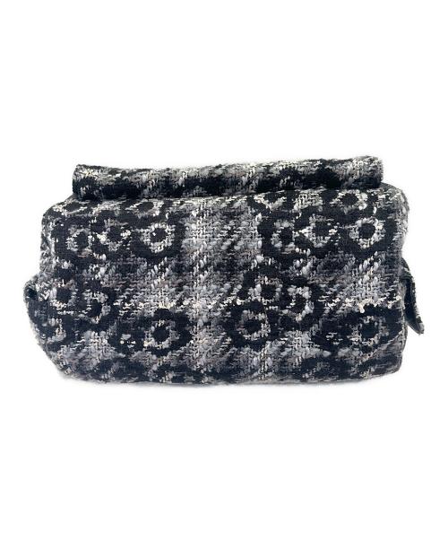 CHANEL（シャネル）CHANEL (シャネル) 2.55 カメリアツイード ショルダーバッグ ブラックの古着・服飾アイテム