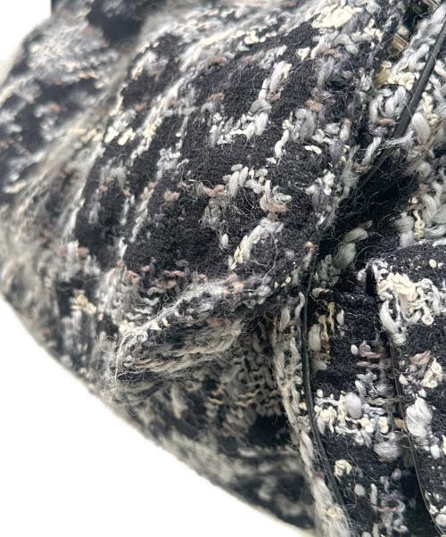 CHANEL（シャネル）CHANEL (シャネル) 2.55 カメリアツイード ショルダーバッグ ブラックの古着・服飾アイテム