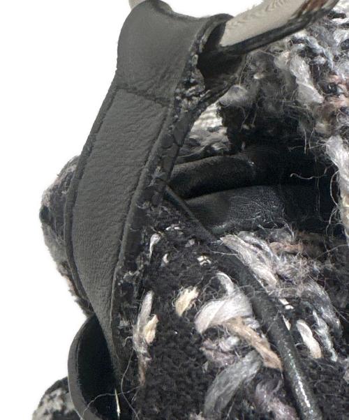 CHANEL（シャネル）CHANEL (シャネル) 2.55 カメリアツイード ショルダーバッグ ブラックの古着・服飾アイテム