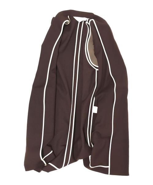 STUDIOUS（ステュディオス）STUDIOUS (ステュディオス) アウトポケットベルト付ベストセットアップ ブラウン サイズ:ジャケット:0/ボトムス:1の古着・服飾アイテム