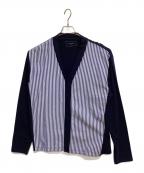 SOPHNET.ソフネット）の古着「FRONT PANELED CARDIGAN」｜ネイビー