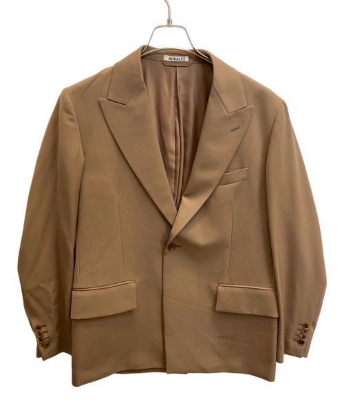 AURALEE（オーラリー）AURALEE (オーラリー) LIGHT WOOL MAX GABARDINE JACKET ブラウン サイズ:3の古着・服飾アイテム