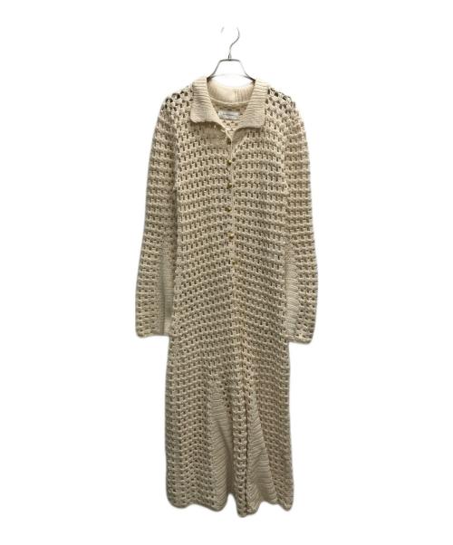 WALES BONNER（ウェールズボナー）WALES BONNER (ウェールズボナー) LOTUS CROCHET DRESS ベージュ サイズ:Mの古着・服飾アイテム